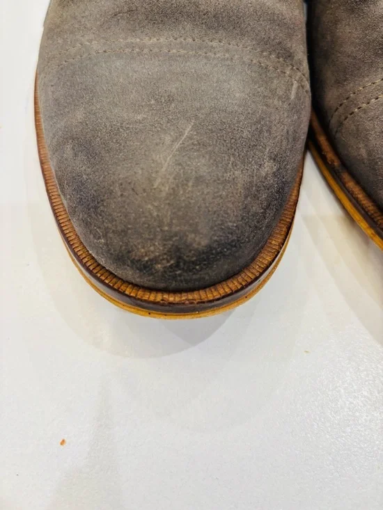 Banana Republic Men's Suede Derby Shoes in Gray size 10.5 - Picture 7 of 8